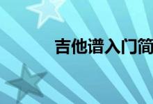 吉他谱入门简谱（吉他谱入门）