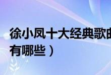 徐小凤十大经典歌曲（徐小凤的歌曲经典老歌有哪些）
