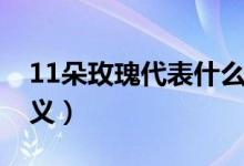 11朵玫瑰代表什么意思（11朵玫瑰花语的含义）