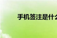手机签注是什么意思（手机签证）