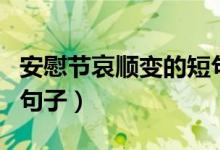 安慰节哀顺变的短句（有哪些简短节哀顺变的句子）