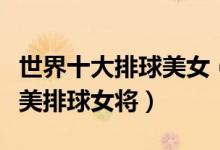 世界十大排球美女（最漂亮的女排美女是谁最美排球女将）