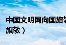 中国文明网向国旗敬礼投票（中国文明网向国旗敬）
