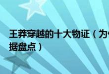 王莽穿越的十大物证（为什么说王莽是穿越的王莽穿越的证据盘点）