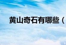 黄山奇石有哪些（黄山奇石有哪些石头）