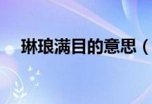 琳琅满目的意思（琳琅满目是什么意思）