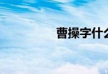 曹操字什么（曹操简介）