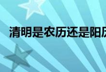 清明是农历还是阳历（清明节日期怎么定）