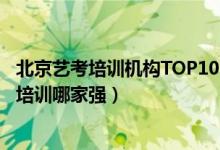 北京艺考培训机构TOP10（北京艺考培训学校排名北京艺考培训哪家强）