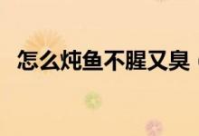 怎么炖鱼不腥又臭（怎么炖鱼不腥又好吃）