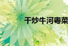 干炒牛河粤菜做法（干炒牛河）