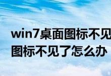 win7桌面图标不见了没有任务栏（win7桌面图标不见了怎么办）