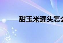 甜玉米罐头怎么开（甜玉米罐头）