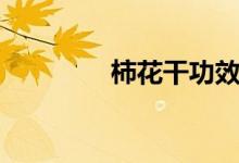 柿花干功效与作用（柿花）