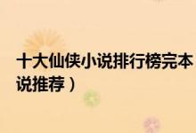 十大仙侠小说排行榜完本（好看的仙侠小说盘点仙侠类的小说推荐）