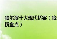 哈尔滨十大现代桥梁（哈尔滨现代桥梁有哪些哈尔滨现代大桥盘点）