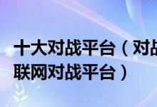 十大对战平台（对战平台哪个好用最火的游戏联网对战平台）