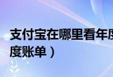 支付宝在哪里看年度账单（支付宝在哪里看年度账单）
