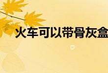 火车可以带骨灰盒吗（火车可以带酒吗）