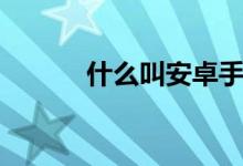 什么叫安卓手机（什么叫安卓）