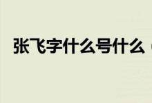 张飞字什么号什么（张飞字什么（图文））