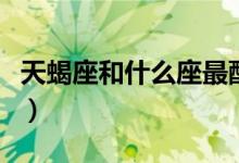 天蝎座和什么座最配（天蝎座和哪个星座最配）