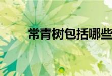 常青树包括哪些（常青树包括哪些）