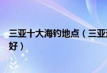 三亚十大海钓地点（三亚适合海钓的地方三亚出海钓鱼哪里好）
