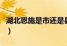 湖北恩施是市还是县（湖北恩施属于什么级别）