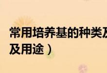 常用培养基的种类及用途如何（培养基的分类及用途）