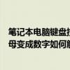 笔记本电脑键盘按字母变数字怎么办（笔记本电脑键盘按字母变成数字如何解决）