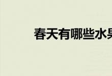 春天有哪些水果（春天时令水果）