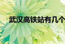 武汉高铁站有几个（武汉有几个高铁站）
