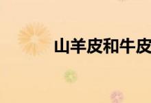 山羊皮和牛皮哪个好（山羊皮）