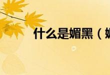什么是媚黑（媚黑是指什么意思）
