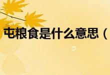 屯粮食是什么意思（屯粮食跟囤粮食的区别）