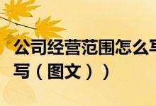 公司经营范围怎么写样本（公司经营范围怎么写（图文））