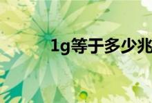 1g等于多少兆（1g是多少流量）