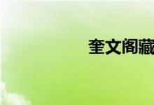 奎文阁藏书（奎文阁）
