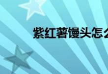 紫红薯馒头怎么做好吃（紫红薯）