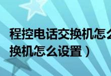 程控电话交换机怎么设置分机号（程控电话交换机怎么设置）