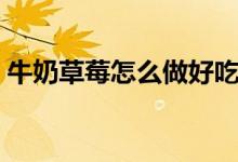 牛奶草莓怎么做好吃（草莓牛奶的家常做法）