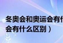冬奥会和奥运会有什么区别（冬奥运会和奥运会有什么区别）