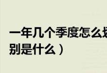 一年几个季度怎么划分（一年分为几个季度分别是什么）