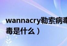 wannacry勒索病毒案例（WannaCry勒索病毒是什么）
