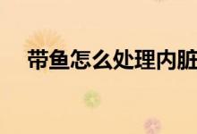 带鱼怎么处理内脏视频（带鱼怎么处理）