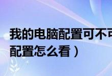 我的电脑配置可不可以玩极品飞车（我的电脑配置怎么看）