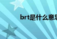 brt是什么意思（brt是什么车）