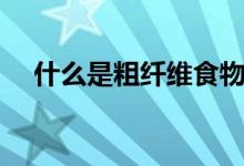 什么是粗纤维食物（什么是粗纤维食物）