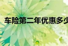 车险第二年优惠多少？车险第二年购买方法